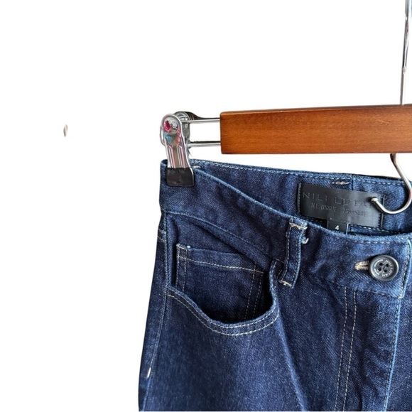 Nili Lotan Dark Blue Flare Jeans - Picture 9 of 11